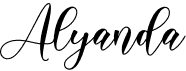 preview image of the Alyanda font