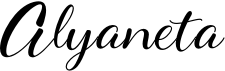 preview image of the Alyaneta font