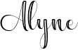 preview image of the Alyne font