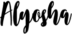 preview image of the Alyosha font