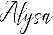 preview image of the Alysa font