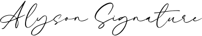 preview image of the Alyson Signature font