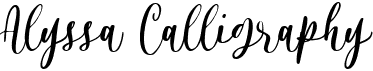 preview image of the Alyssa Calligraphy font