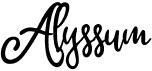 preview image of the Alyssum font