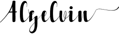 preview image of the Alzelvin font