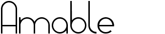 preview image of the Amable font