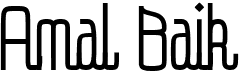preview image of the Amal Baik font