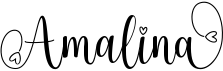 preview image of the Amalina font