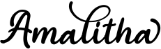 preview image of the Amalitha font