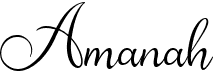 preview image of the Amanah Script font
