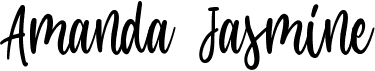 preview image of the Amanda Jasmine font