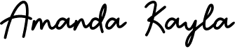 preview image of the Amanda Kayla font