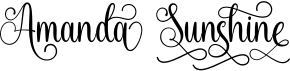 preview image of the Amanda Sunshine font