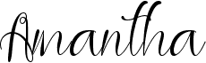 preview image of the Amantha font