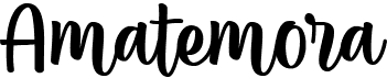 preview image of the Amatemora font