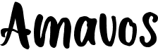 preview image of the Amavos font