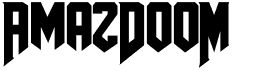 preview image of the AmazDooM font