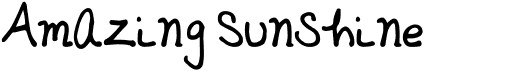 preview image of the Amazing Sunshine font