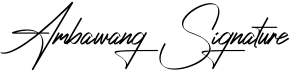 preview image of the Ambawang Signature font