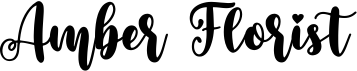 preview image of the Amber Florist font