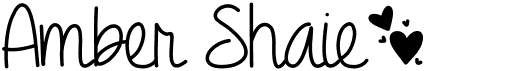 preview image of the Amber Shaie font