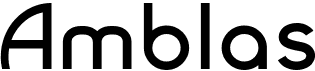 preview image of the Amblas font