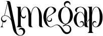 preview image of the Amegap font