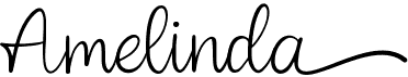 preview image of the Amelinda font