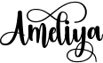 preview image of the Ameliya font