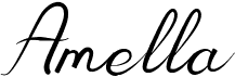 preview image of the Amella font