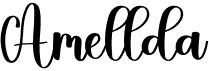 preview image of the Amellda font