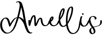 preview image of the Amellis font