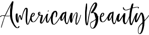 preview image of the American Beauty font