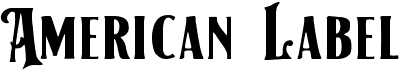 preview image of the American Label font