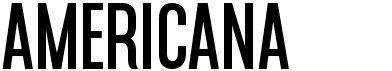 preview image of the Americana font