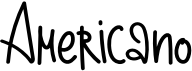 preview image of the Americano font