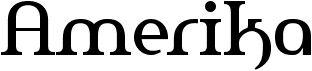 preview image of the Amerika font