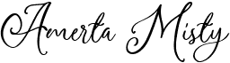 preview image of the Amerta Misty font