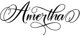 preview image of the Amertha font