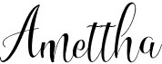 preview image of the Amettha font