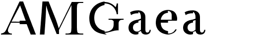 preview image of the AMGaea font
