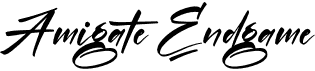 preview image of the Amigate Endgame font