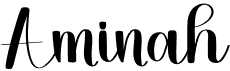 preview image of the Aminah font