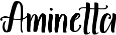 preview image of the Aminetta font