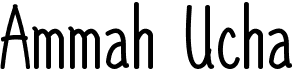 preview image of the Ammah Ucha font