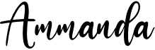 preview image of the Ammanda font