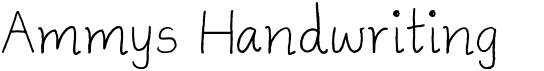 preview image of the Ammys Handwriting font