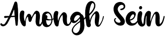 preview image of the Amongh Sein font