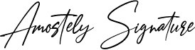 preview image of the Amostely Signature font