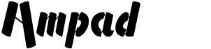 preview image of the Ampad font